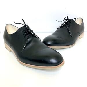Maison Forte Acro Plain Toe Oxford Black Leather Dress Shoes 11
